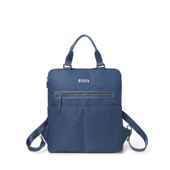 baggallini Jessica Navy Blue Convertible Tote Backpack New With Defects - Picture 1 of 8